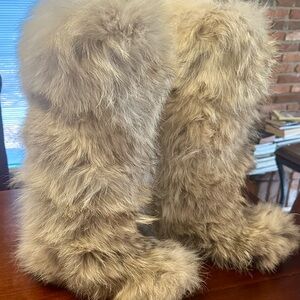 Ralph Lauren Purple Label Coyote Fur Boots